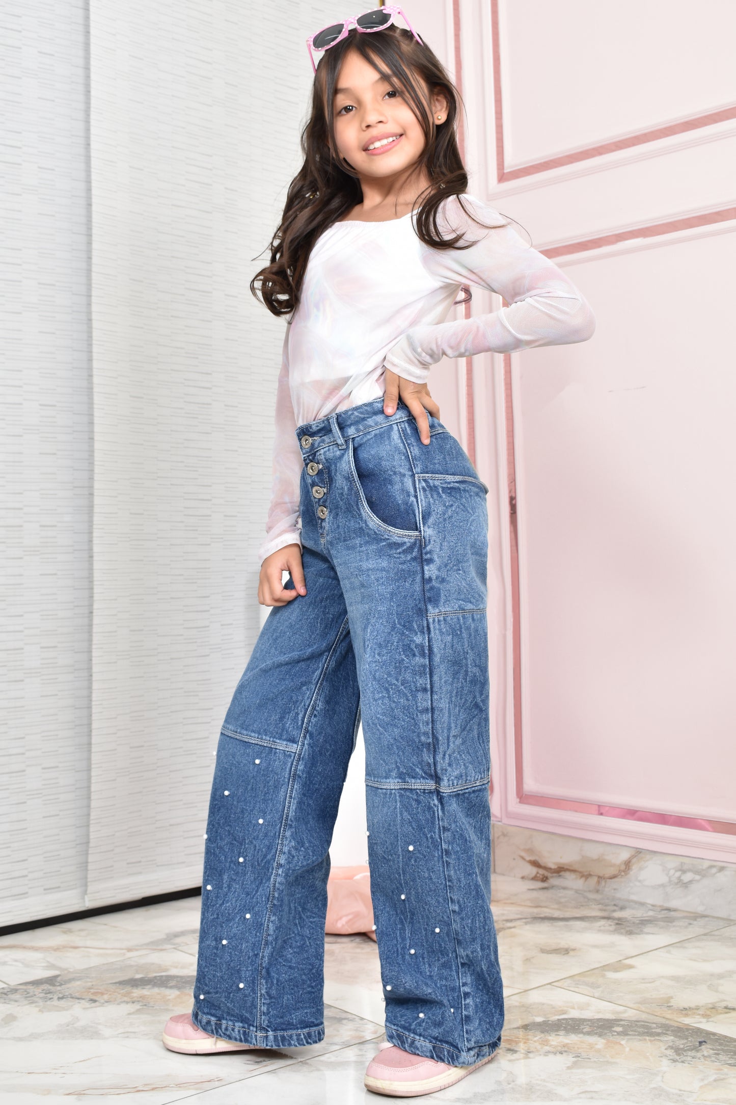 JEANS NIÑA BOTA RECTA REF. BK-254020