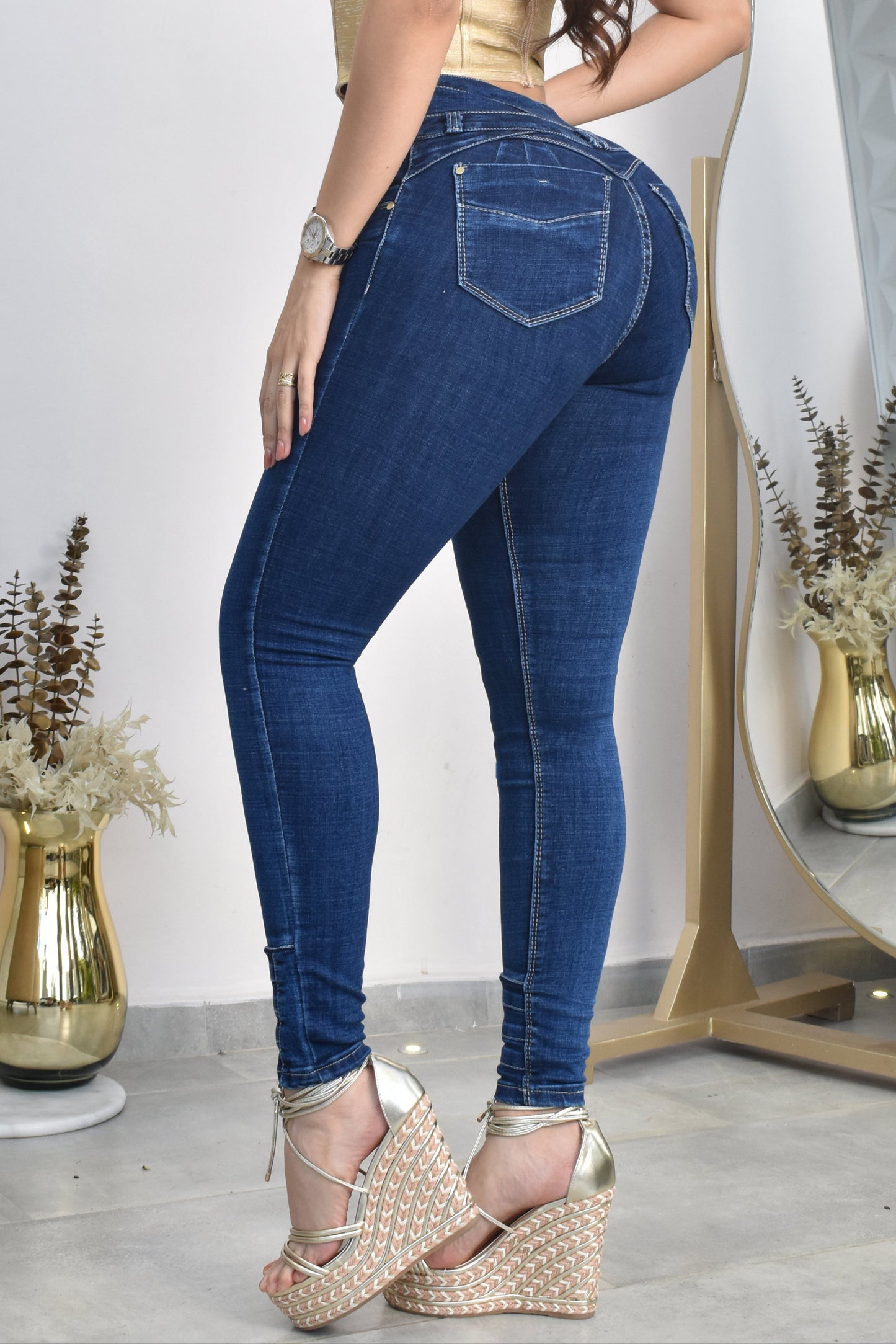 JEANS SKINNY CONTROL ABDOMEN LEVANTA COLA REF. B-254051