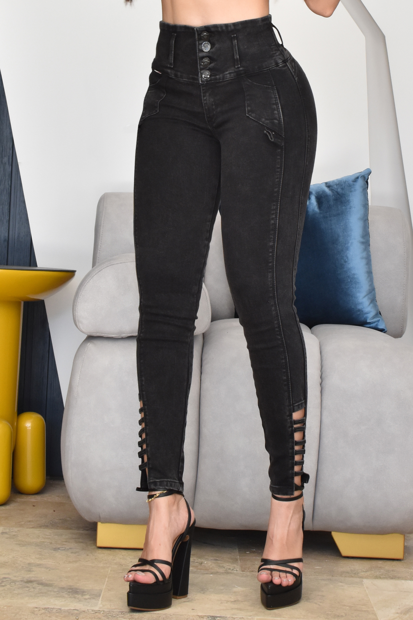 JEANS SKINNY CONTROL ABDOMEN HORMA LEVANTA COLA REF. B-40711