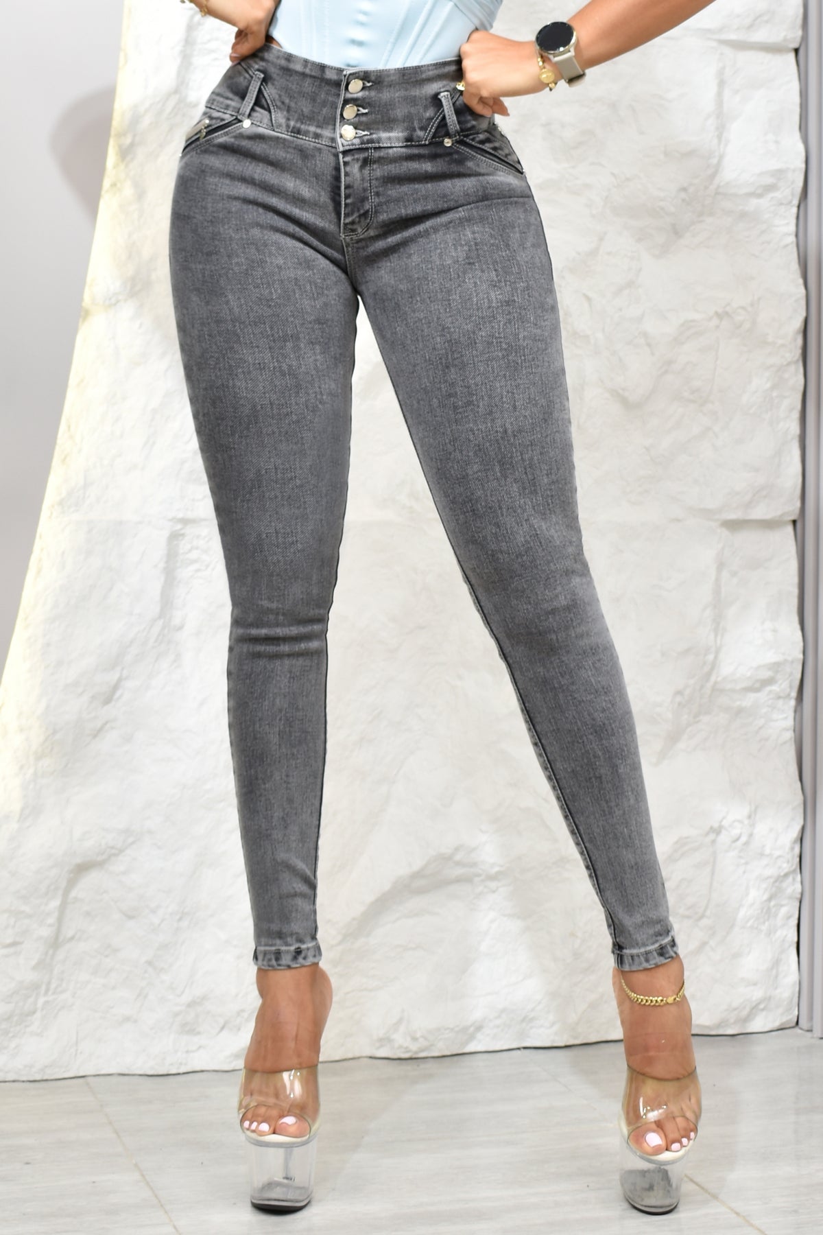 JEANS SKINNY (CLASICO), LEVANTA COLA  REF. B264040