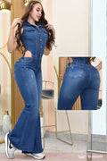 ENTERIZO LARGO DENIM, CONFORT HORMA PERFECTA B-255001