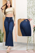 JEANS BOTA ANCHA LEVANTA COLA  REF. B-254060