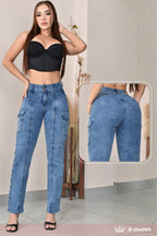 JEANS BOTA RECTA LEVANTA COLA  REF. B-254069
