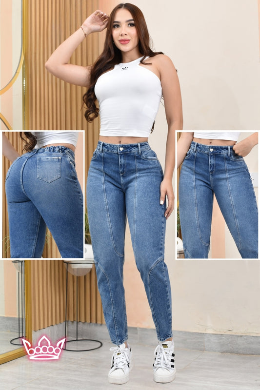 JEANS MOMFIT MOLDEADOR REF. B-40772