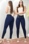 JEANS SKINNY CONTROL ABDOMEN LEVANTA COLA  REF. B264069