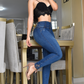 JEANS SKINNY CONTROL ABDOMEN LEVANTA COLA  REF. B-40650