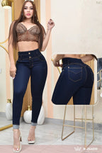 JEANS SKINNY CONTROL ABDOMEN LEVANTA COLA  REF. B-254010
