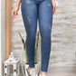 JEANS SKINNY CONTROL ABDOMEN LEVANTA COLA  REF. BK-40142