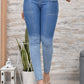 JEANS SKINNY CONTROL ABDOMEN LEVANTA COLA  REF. BK-40155