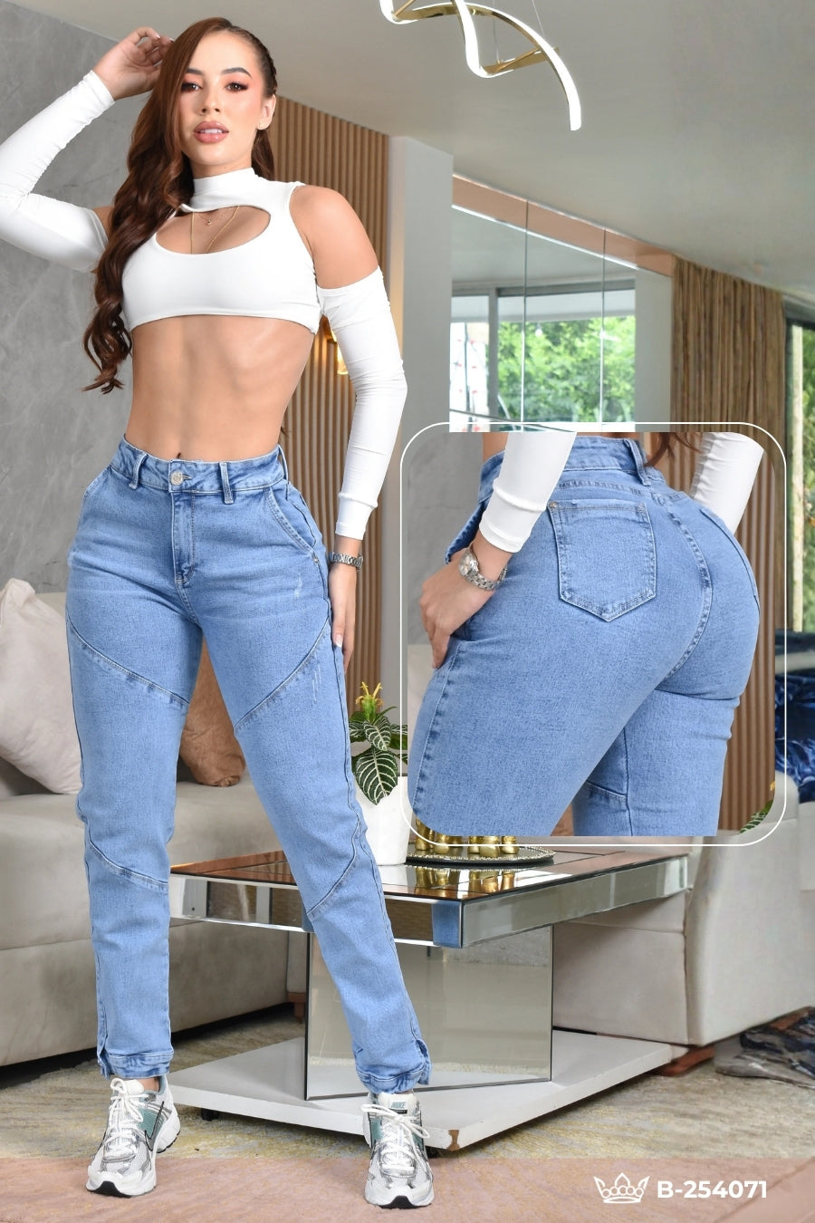 JEANS MOMFIT MOLDEADOR REF. B-254071