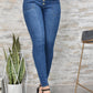 JEANS SKINNY CONTROL ABDOMEN LEVANTA COLA  REF. BK-40147