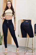 JEANS SKINNY CONTROL ABDOMEN LEVANTA COLA  REF. B-40749