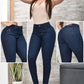 JEANS SKINNY CONTROL ABDOMEN LEVANTA COLA  REF. BK-40137