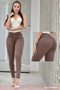 PANTALON SKINNY CONTROL ABDOMEN LEVANTA COLA  REF. B264014