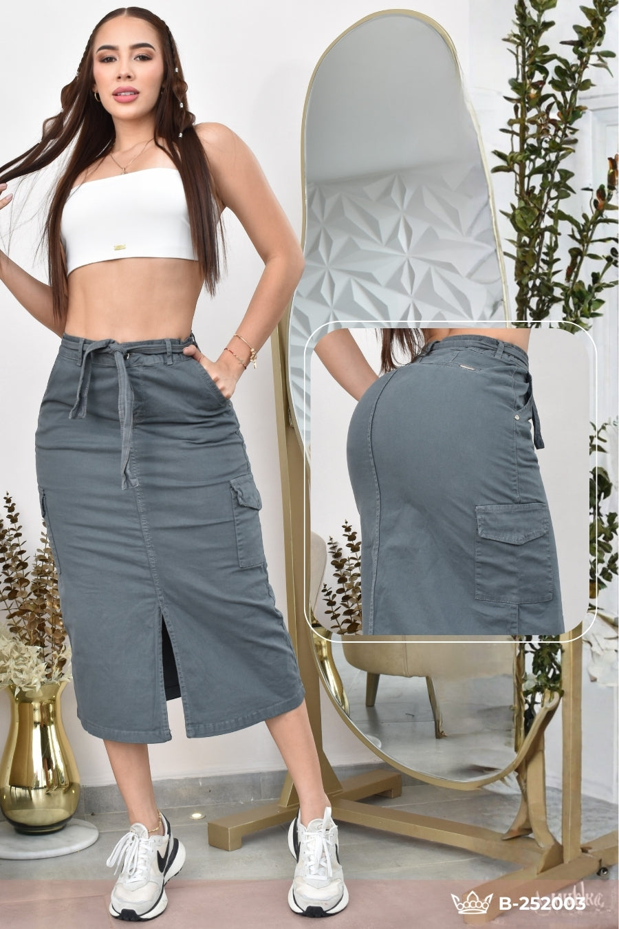 MAXIFALDA GRIS CARGO  BACOA REF. B-252003