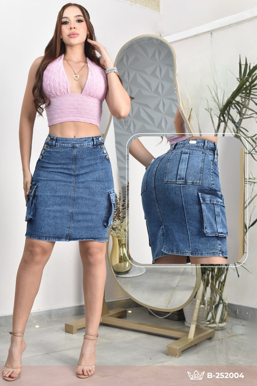 FALDA ESTILO CARGO  BACOA REF. B-252004
