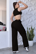 CONJUNTO SET  CARGO COLOR NEGRO REF. B-9004