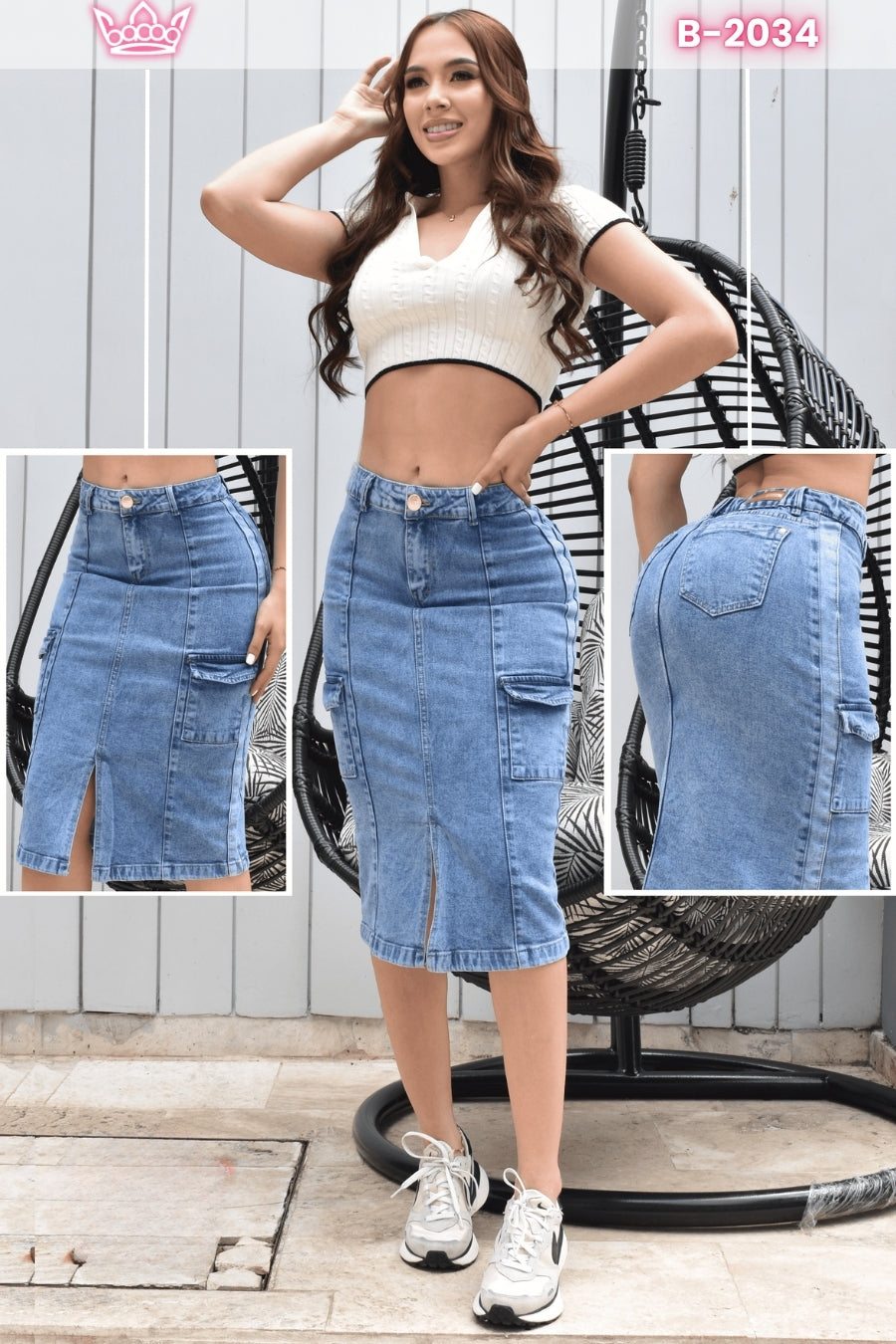 MAXIFALDA BICOLOR CARGO  BACOA REF. B-2034