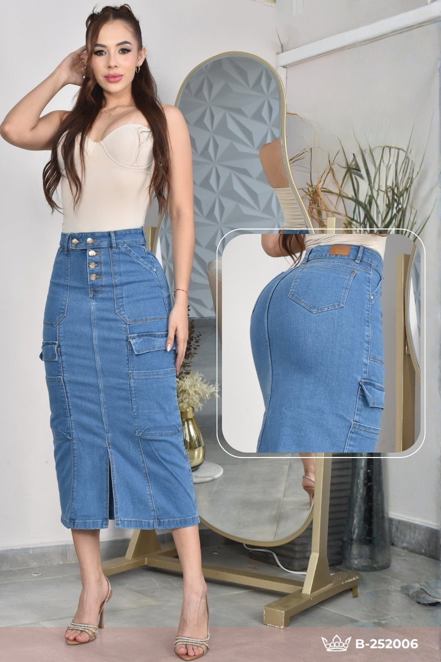 MAXIFALDA ESTILO CARGO  BACOA REF. B-252006