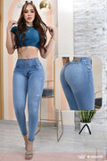 JEANS SKINNY CONTROL ABDOMEN LEVANTA COLA  REF. B-254039