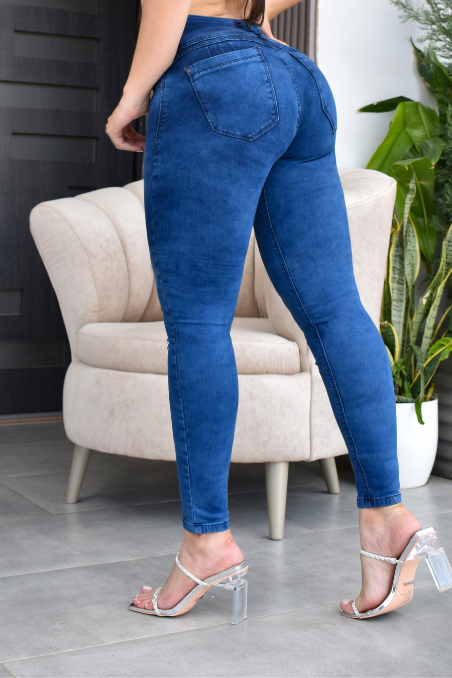 JEANS CONTROL ABDOMEN LEVANTA COLA REF. B-40600