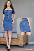 VESTIDO DENIM STRECH, HORMA PERFECTA REF. B259008