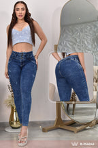 JEANS SKINNY CONTROL ABDOMEN LEVANTA COLA  REF. B-254042