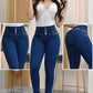 JEANS SKINNY CONTROL ABDOMEN LEVANTA COLA  REF. B-40732