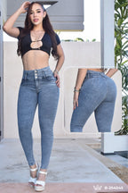 JEANS SKINNY CONTROL ABDOMEN LEVANTA COLA  REF. B-254045