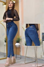JEANS SKINNY CONTROL ABDOMEN LEVANTA COLA  REF. B-254018