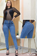 JEANS SKINNY CONTROL ABDOMEN LEVANTA COLA  REF. B-254020