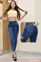JEANS SKINNY CONTROL ABDOMEN LEVANTA COLA  REF. B-254001