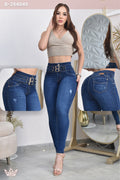 JEANS SKINNY CONTROL ABDOMEN LEVANTA COLA  REF. B-254049