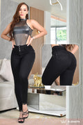 PANTALON SKINNY CONTROL ABDOMEN LEVANTA COLA  REF. B-254074
