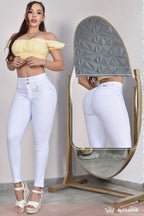 PANTALON SKINNY CONTROL ABDOMEN LEVANTA COLA  REF. B-254056