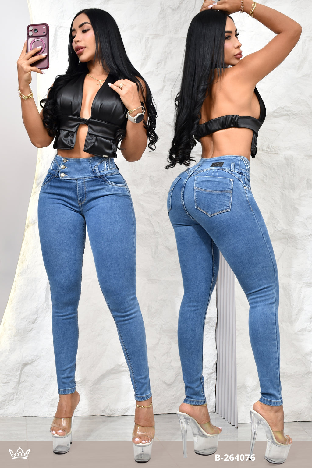 JEANS SKINNY (EXCLUSIVO), LEVANTA COLA  REF. B264076