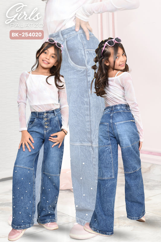 JEANS NIÑA BOTA RECTA REF. BK-254020