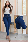 JEANS SKINNY CONTROL ABDOMEN LEVANTA COLA  REF. B-40732