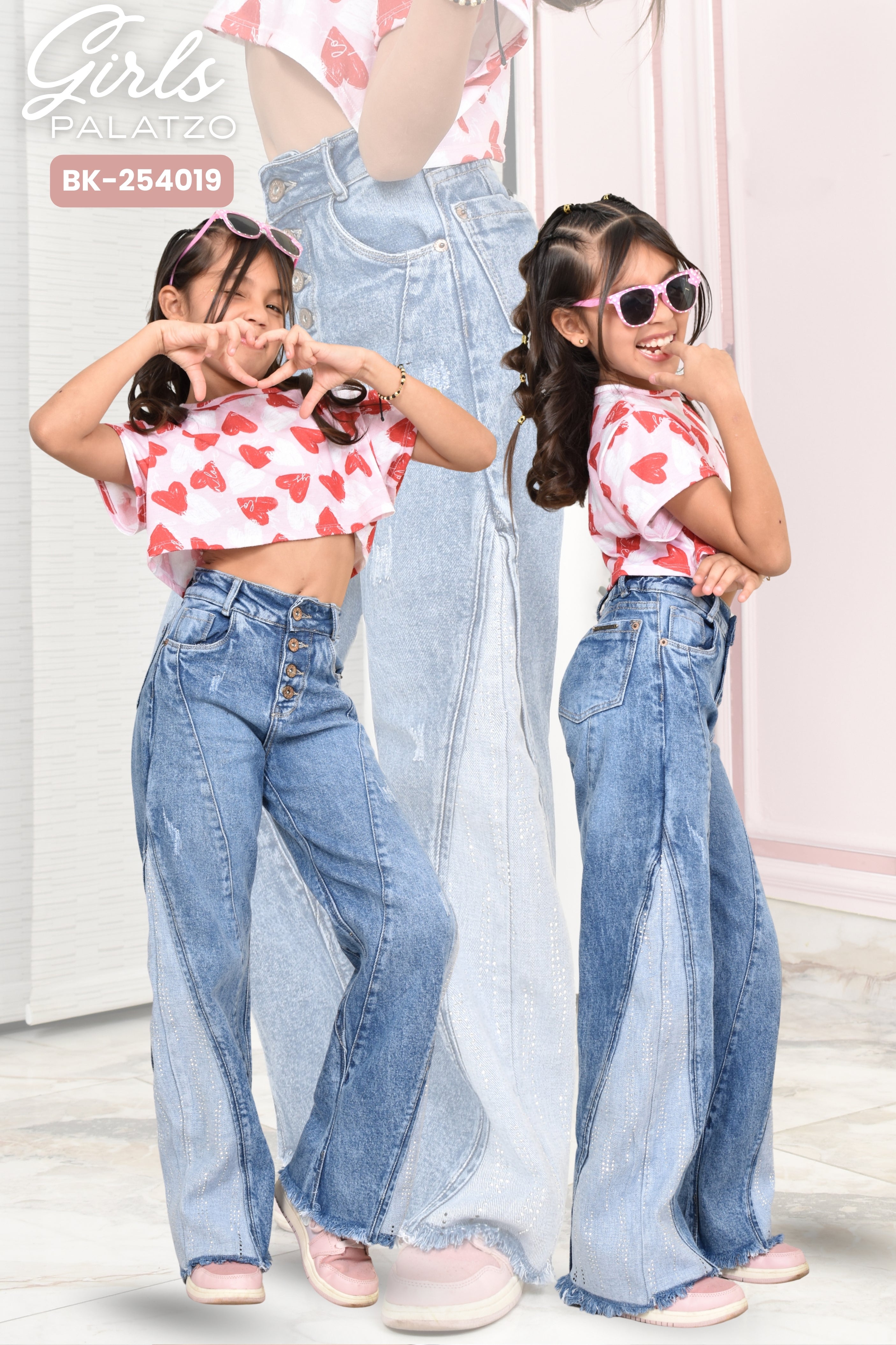 JEANS NIÑA BOTA RECTA REF. BK-254019