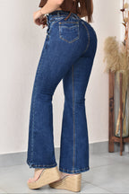 JEANS BOTA ANCHA LEVANTA COLA  REF. B-254063