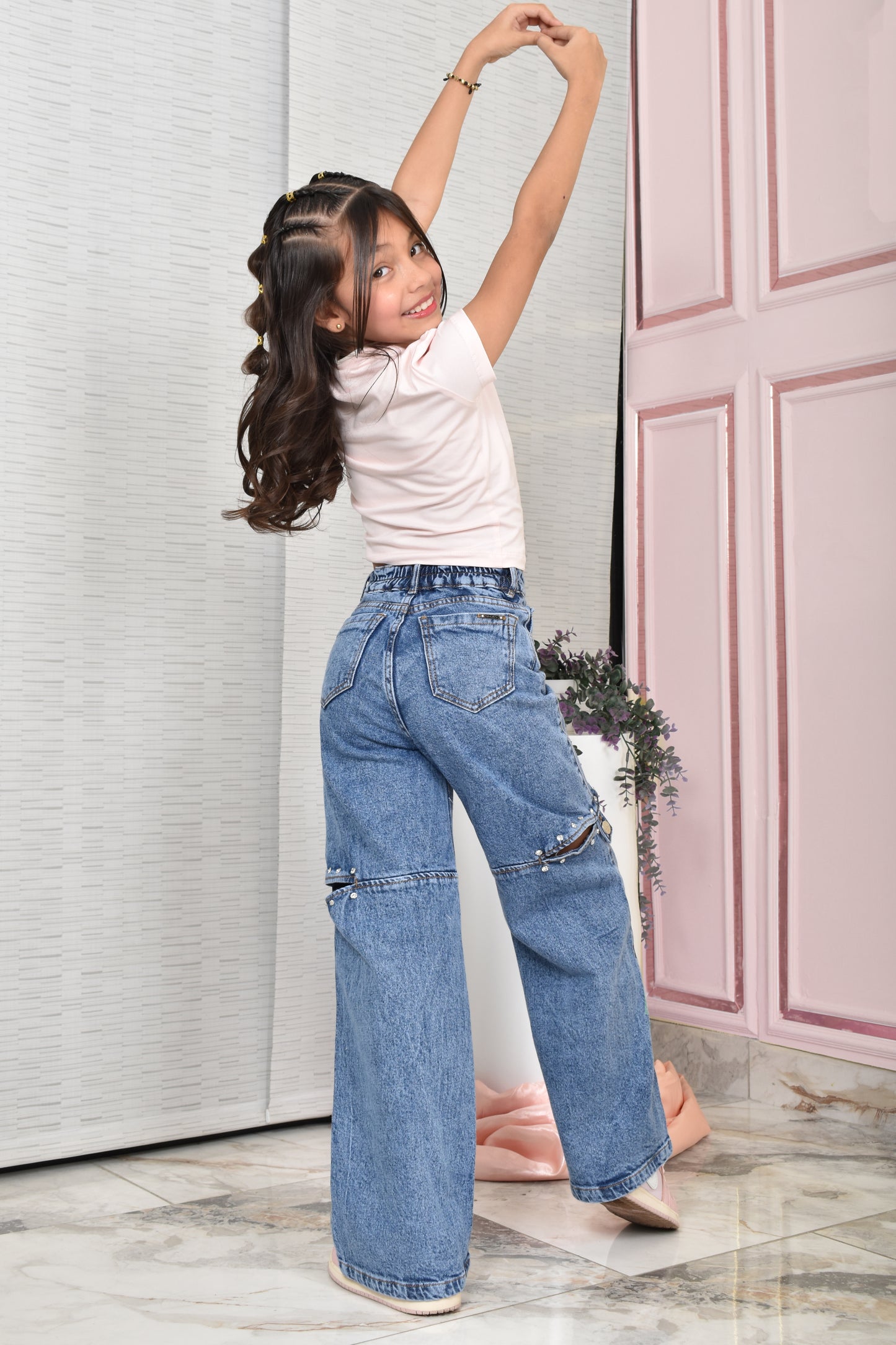 JEANS NIÑA BOTA RECTA REF. BK-254030