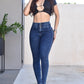 JEANS SKINNY CON PEDRERIA, LEVANTA COLA  REF. B-254052