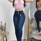 JEANS SKINNY CONTROL ABDOMEN LEVANTA COLA  REF. B-254046