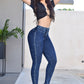 JEANS SKINNY CON PEDRERIA, LEVANTA COLA  REF. B-254052