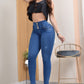 JEANS SKINNY CONTROL ABDOMEN LEVANTA COLA  REF. B-40755