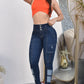 JEANS SKINNY CONTROL ABDOMEN LEVANTA COLA  REF. B-254016
