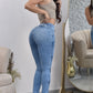 JEANS SKINNY CONTROL ABDOMEN LEVANTA COLA  REF. B-254053