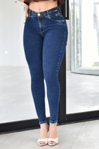 JEANS SKINNY CONTROL ABDOMEN LEVANTA COLA  REF. B264003