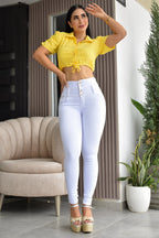 PANTALON TONO BLANCO LEVANTA COLA  REF. B-40609