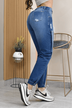 JEANS MOMFIT MOLDEADOR REF. B-40716